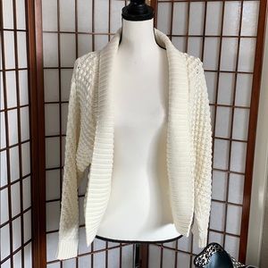 Gap Open Front Shawl Collar Cardigan Milk